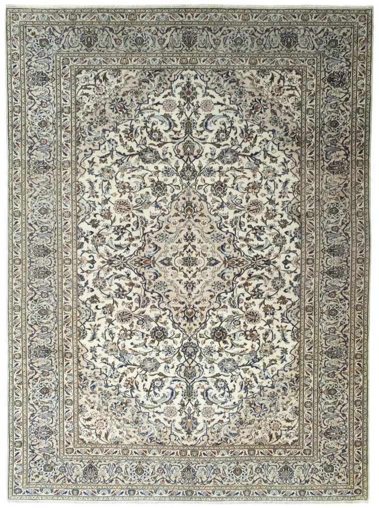 Kashan Tappeto persiano 400x290 Beige (Iran) Annodato A Mano