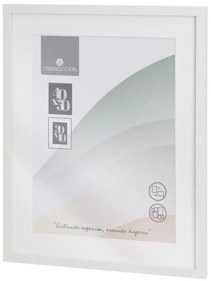 Cornice bianca da appendere 42x52 cm Sencillo – Casa Selección