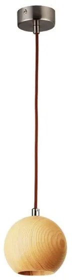 Lampada a sospensione con cavo 1xGU10/10W/230V Ø 11 cm massello/frasino