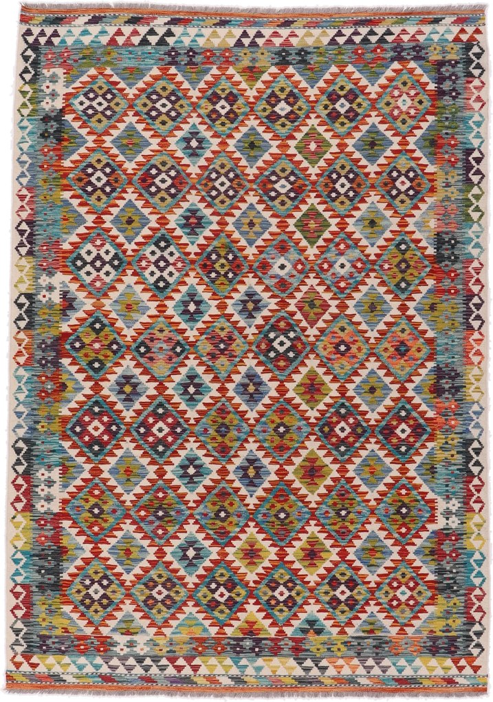 Kilim Tappeto 250 x 170 (Afghanistan) Tessuto A Mano