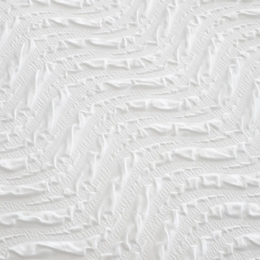 Set copripiumino e federa bianco in crêpe per letto singolo 135x200 cm Heatset Wave – Catherine Lansfield