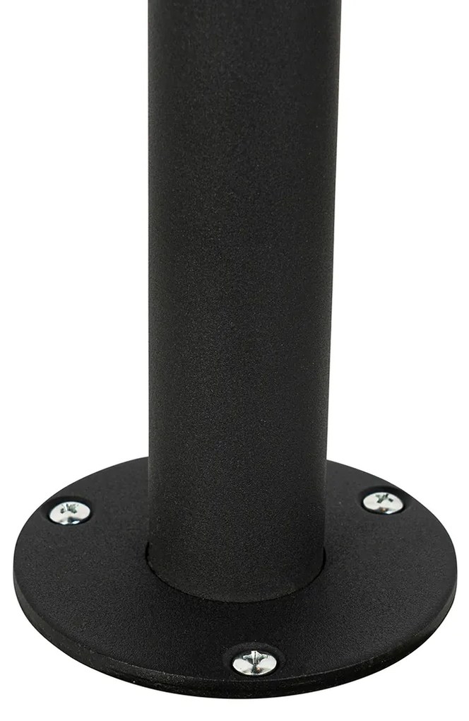 Lanterna moderna nera con vetro trasparente 100 cm IP44 - Sfera