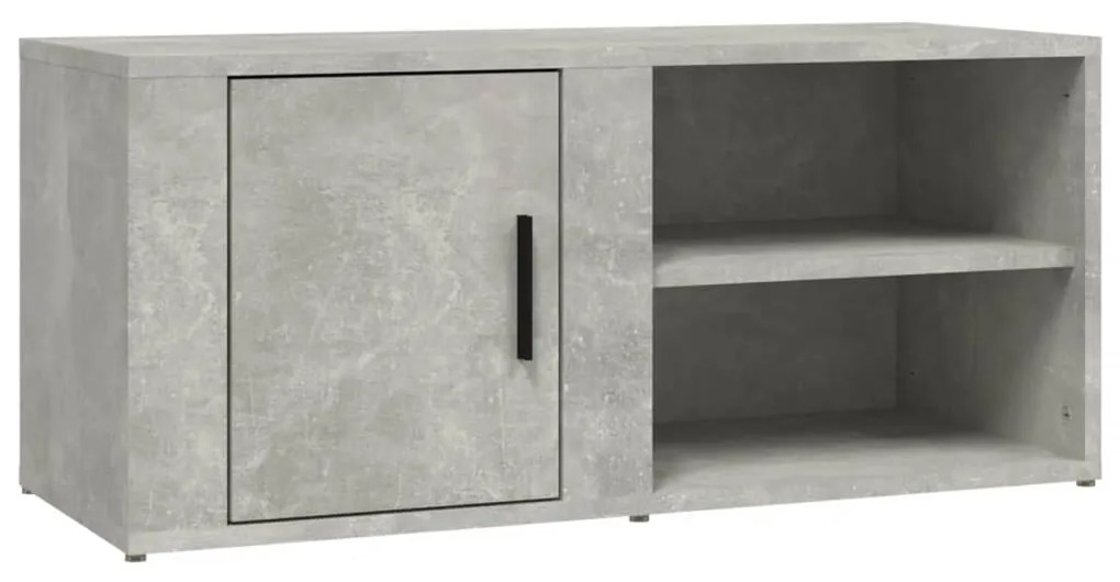 Mobile Porta TV Grigio Cemento 80x31,5x36 cm Legno Multistrato