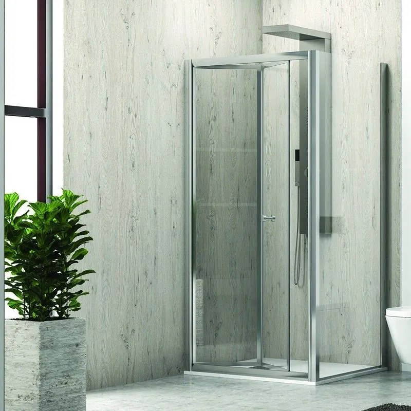 Kamalu - Cabina doccia angolare 70x90 apertura porta 70cm a libro modello KM4000S