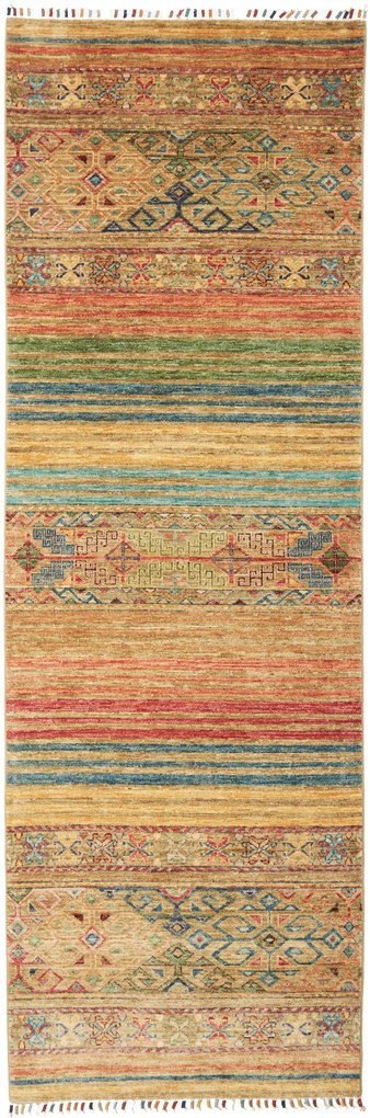 Samarkand Tappeto 80x250 (Pakistan) Annodato A Mano