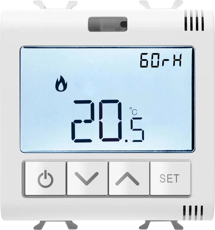 Termostato intelligente e connesso a parete GEWISS GW15709 bianco