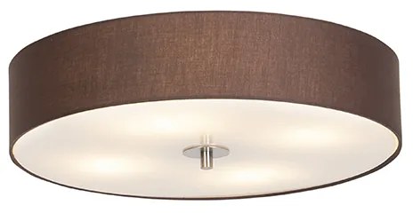 Plafoniera rustica marrone 50 cm - Drum