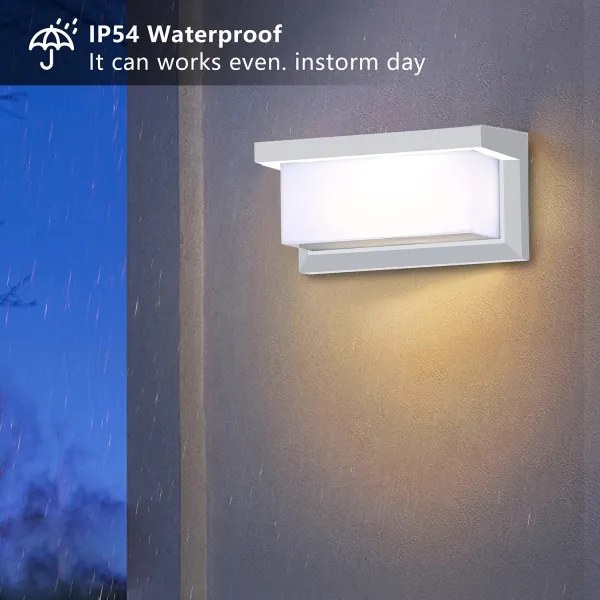 Brilagi - Applique da esterno LED RGBW BRICKY 1xE27/9W/230V bianco IP54