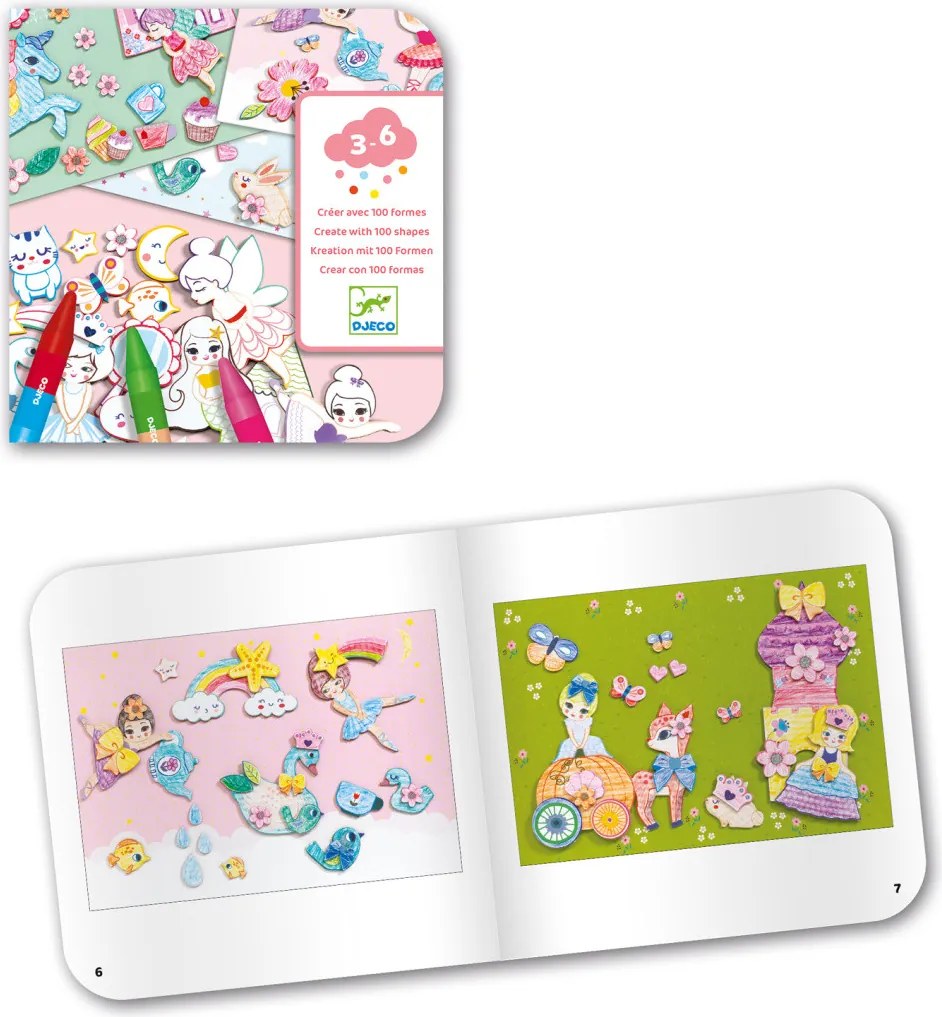 Gioco d'arte - Creiamo il mondo di una ragazza - Collage