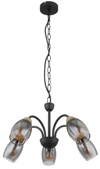 Globo 60297-5H - Lampadario a sospensione con catena GERLY 5xE14/25W/230V