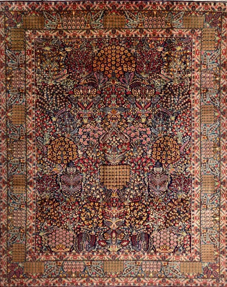 Kerman Tappeto persiano 370x300 (Iran)