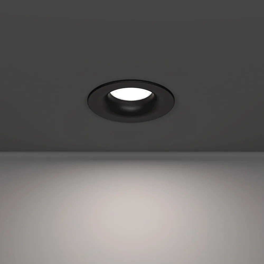 Eglo 902273 - LED Faretto da incasso per bagno SALABATE LED/4,9W/230V Ø8,8 cm IP65 nero