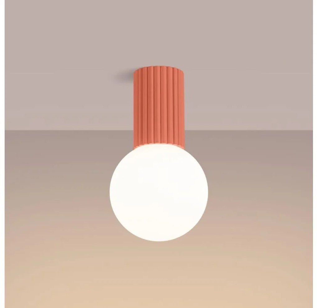 Sollux SL.1753 - Plafoniera da bagno HALO 1xG9/8W/230V IP44 rosa