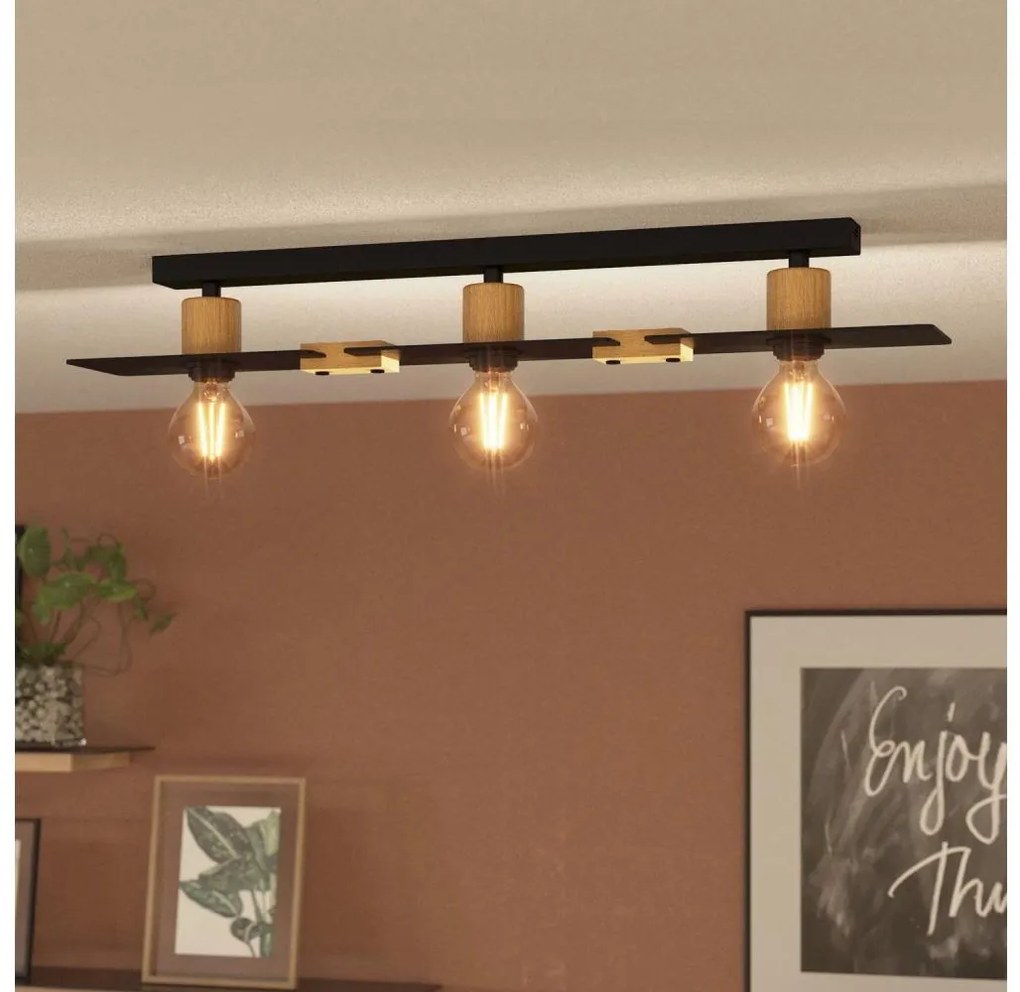 Eglo 43751 - Plafoniera BRAMERTON 3xE27/40W/230V