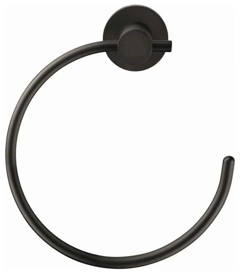 Duravit 99214600 - Porta asciugamani da parete D-CODE nero opaco