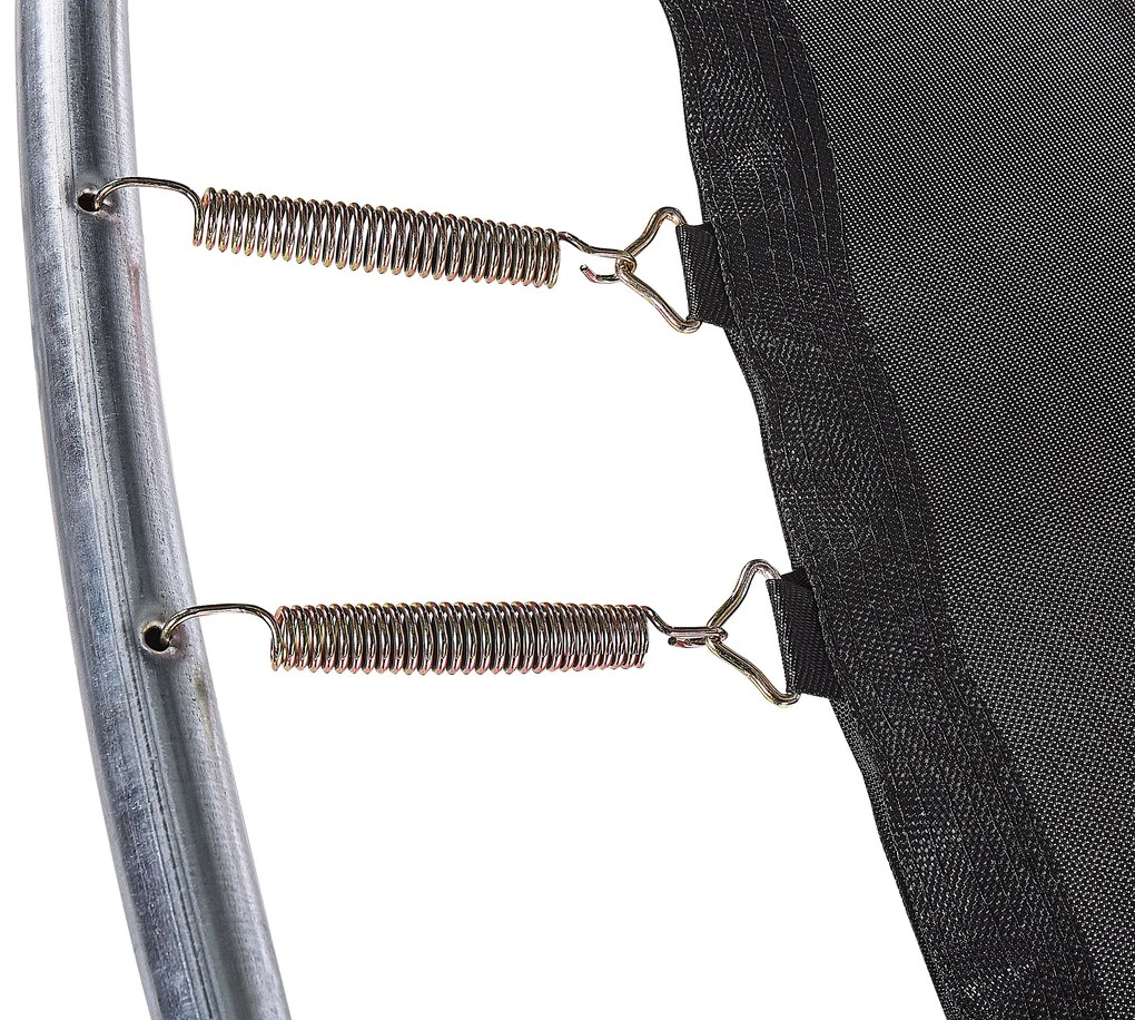 Tappeto elastico con rete di protezione ⌀ 183 cm blu RISATA Beliani