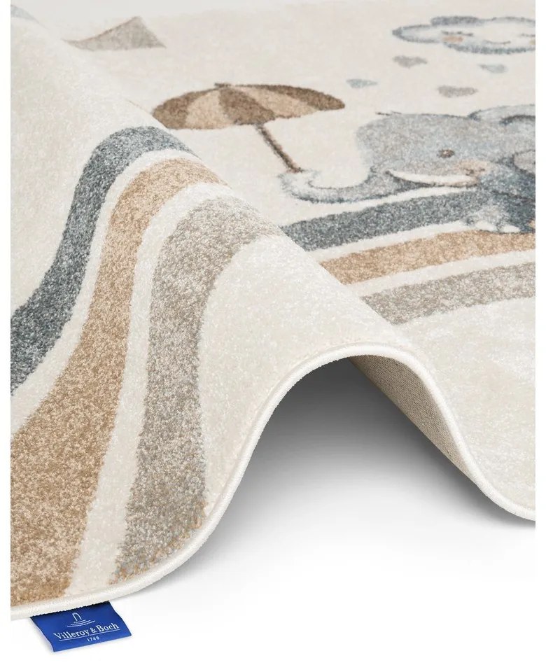 Tappeto per bambini crema 120x170 cm Walk like an Elephant Rainy Party - Villeroy&amp;Boch