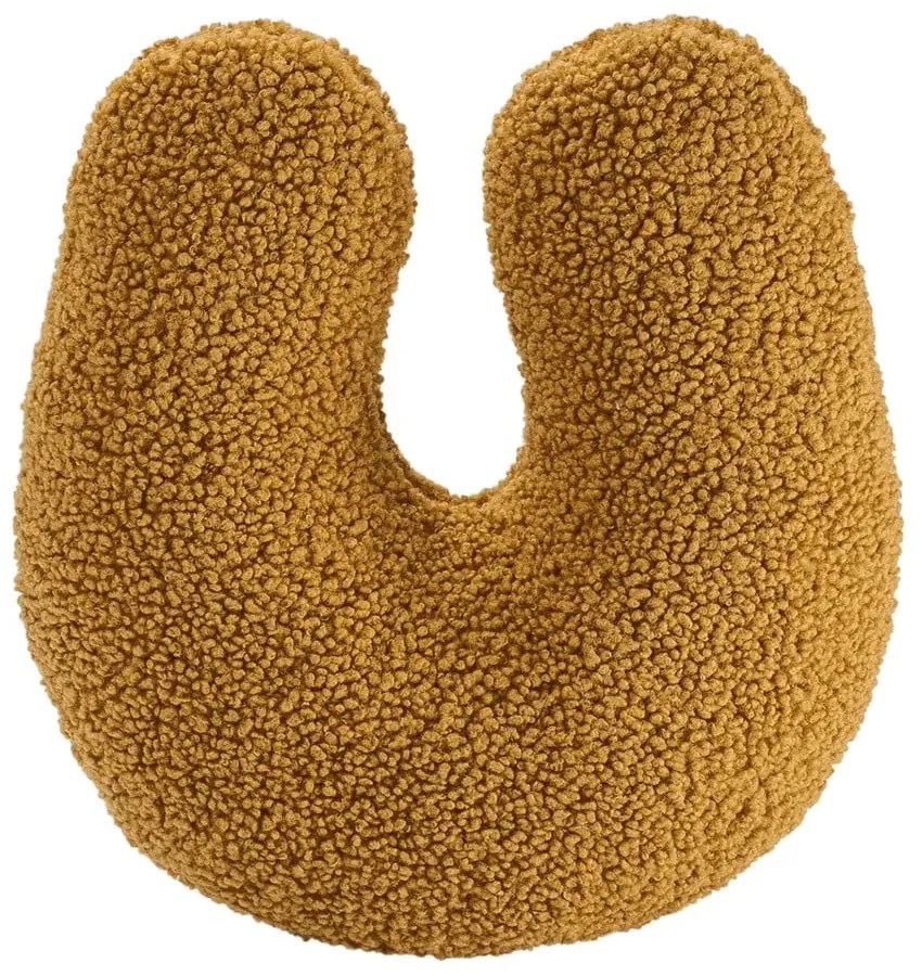 Cuscino per divano da bambini marrone con rivestimento in bouclé U – Wigiwama