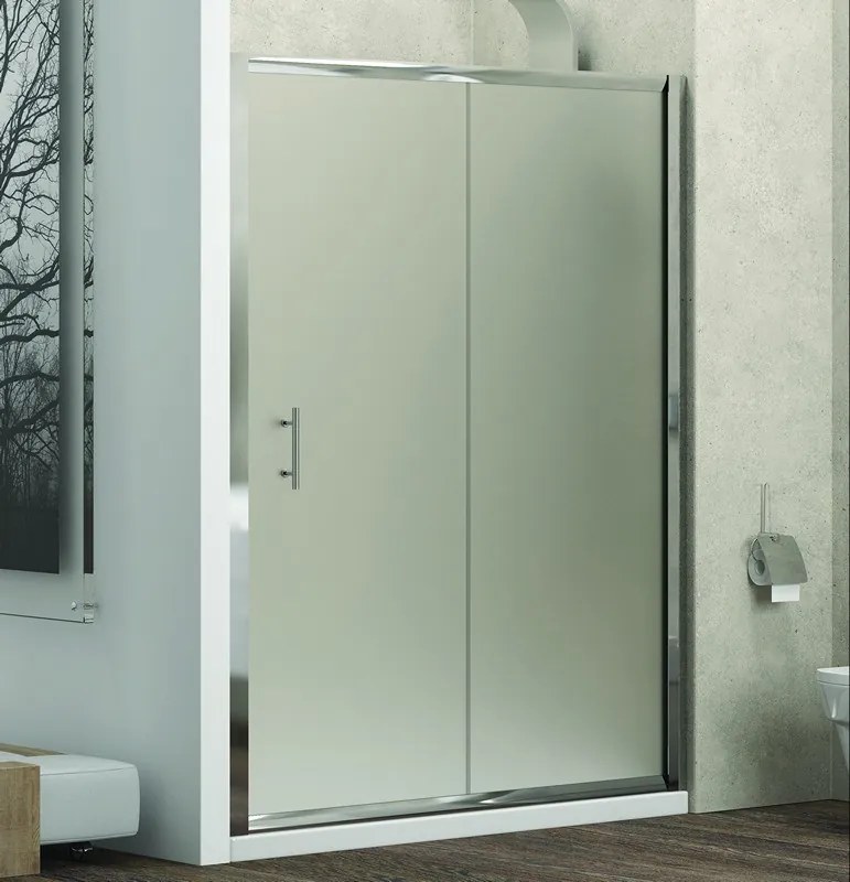 Porta doccia nicchia 100cm vetro satinato anticalcare KF5000 - KAMALU