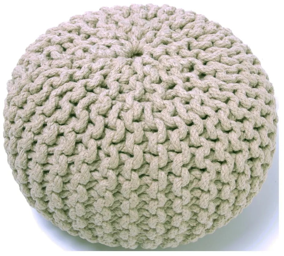 Pouf per bambini beige fatto a mano Lili - Nattiot