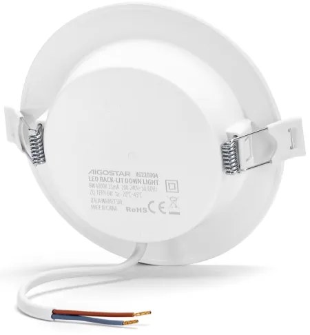 Aigostar - Lampada LED da incasso LED/6W/230V 4000K diametro 11,8 cm bianco