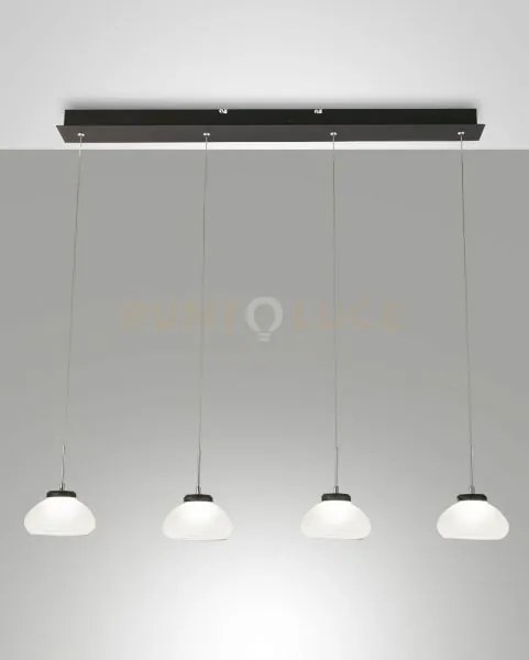 Arabella sospensione bianca 4 luci rettangolare a led 3000k - 32w -...