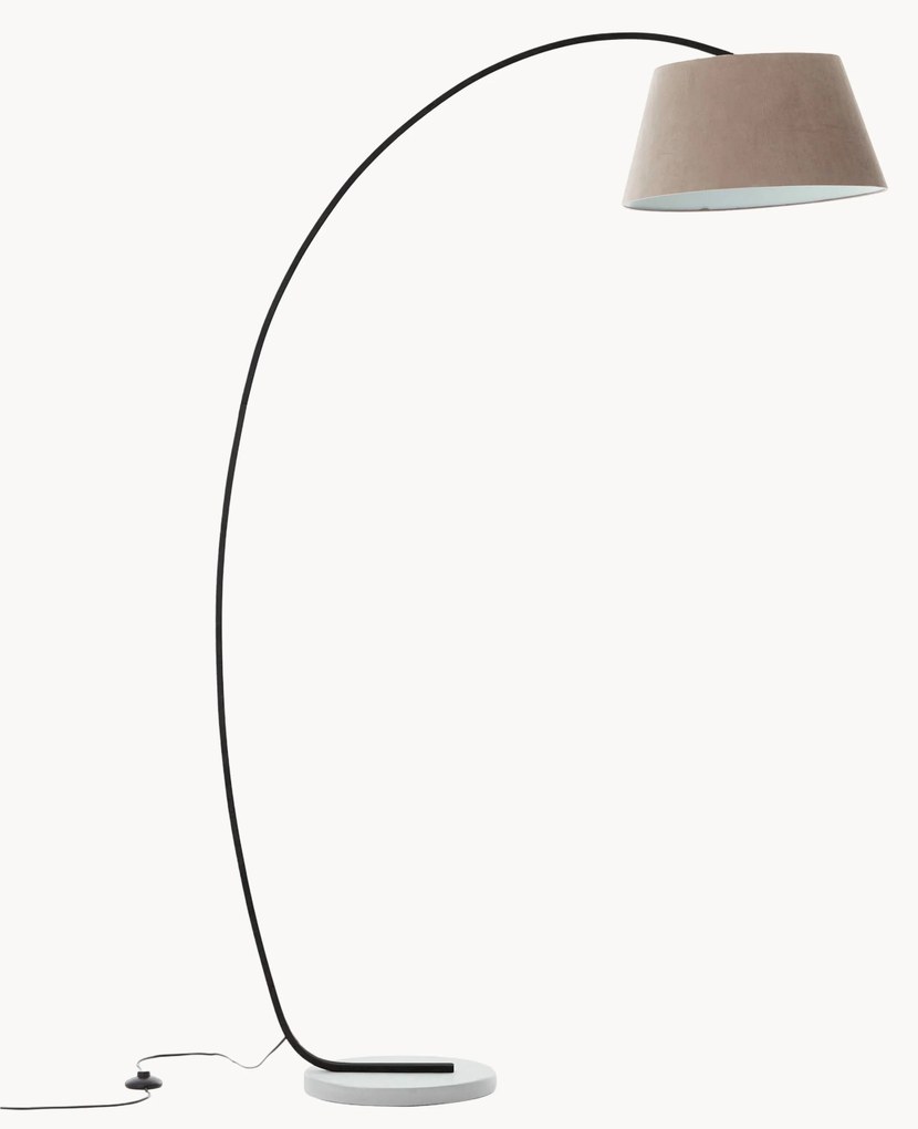 Lampada ad arco grande con finitura anticata Brok