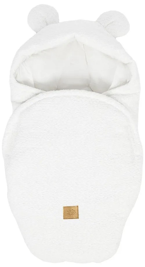 Copertina per neonati bianca in bouclé 45x80 cm – Meowbaby