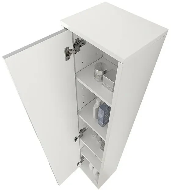 Colonna bagno sospesa 30x150 Furore verde salvia con ripiani interni