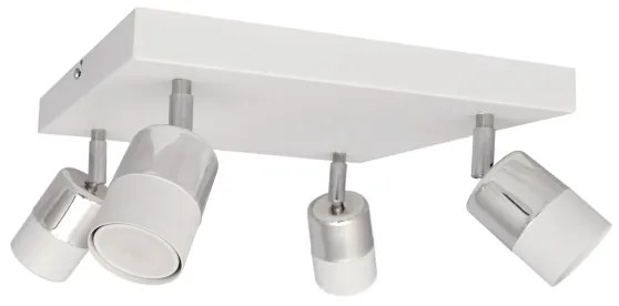 LED Luce Spot a LED TUBSSON 4xGU10/4,8W/230V bianco/cromo lucido