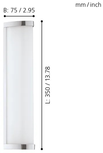 Eglo 94712 - Lampada LED da bagno GITA 2 1xLED/8W/230V IP44