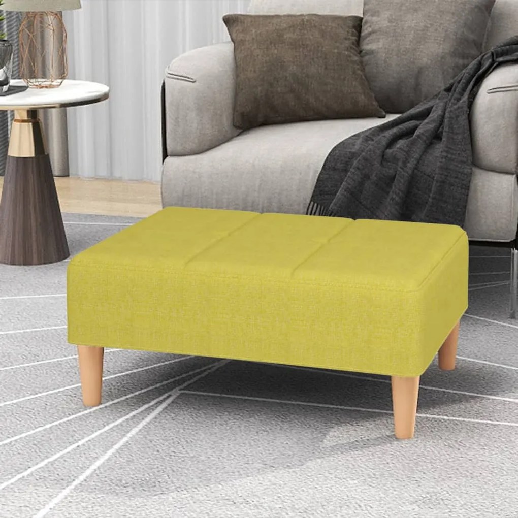 Poggiapiedi Verde 78x56x32 Cm İn Tessuto /