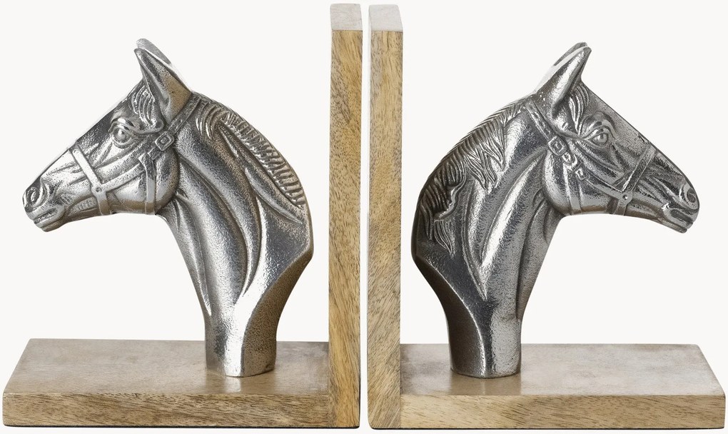 Set di 2 fermalibri Horse
