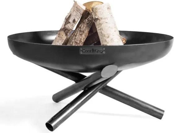 Barbecue Artigianale Con Braciere In Ferro E Griglia Sospesa Su Treppiede Indiana 80 Cm Cook King