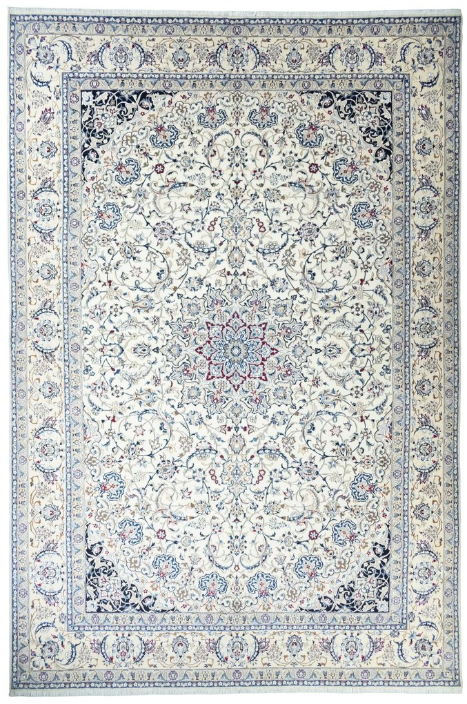 Nain Tappeto 400 x 590 Beige (Iran) Annodato A Mano