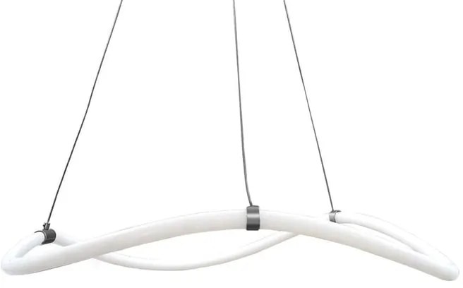 Lampadario LED moderno Annie grigio Ø60cm, luce naturale 2700 lumen, NOVECENTO