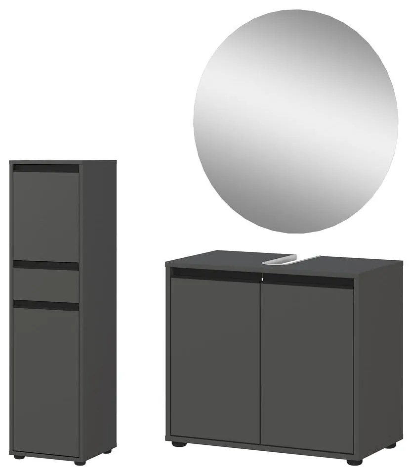 Set da bagno color antracite Lemont - Germania