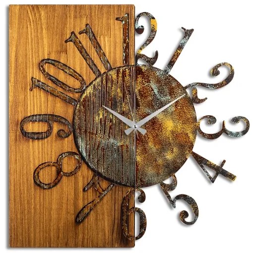 Orologio da parete 58x58 cm 1xAA legno/metallo