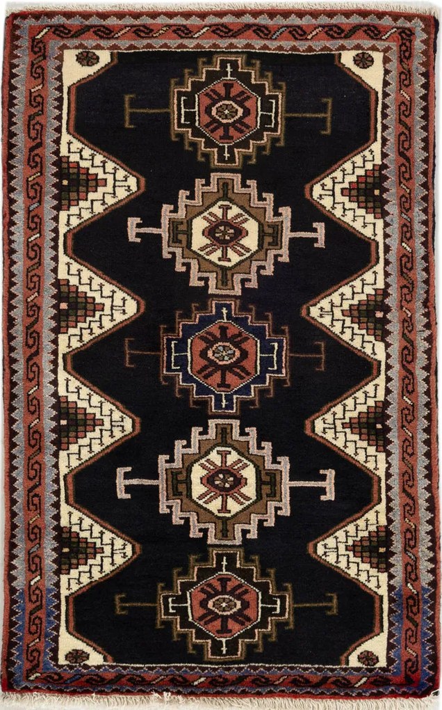 Shiraz Tappeto 130x80 (Iran) Annodato A Mano