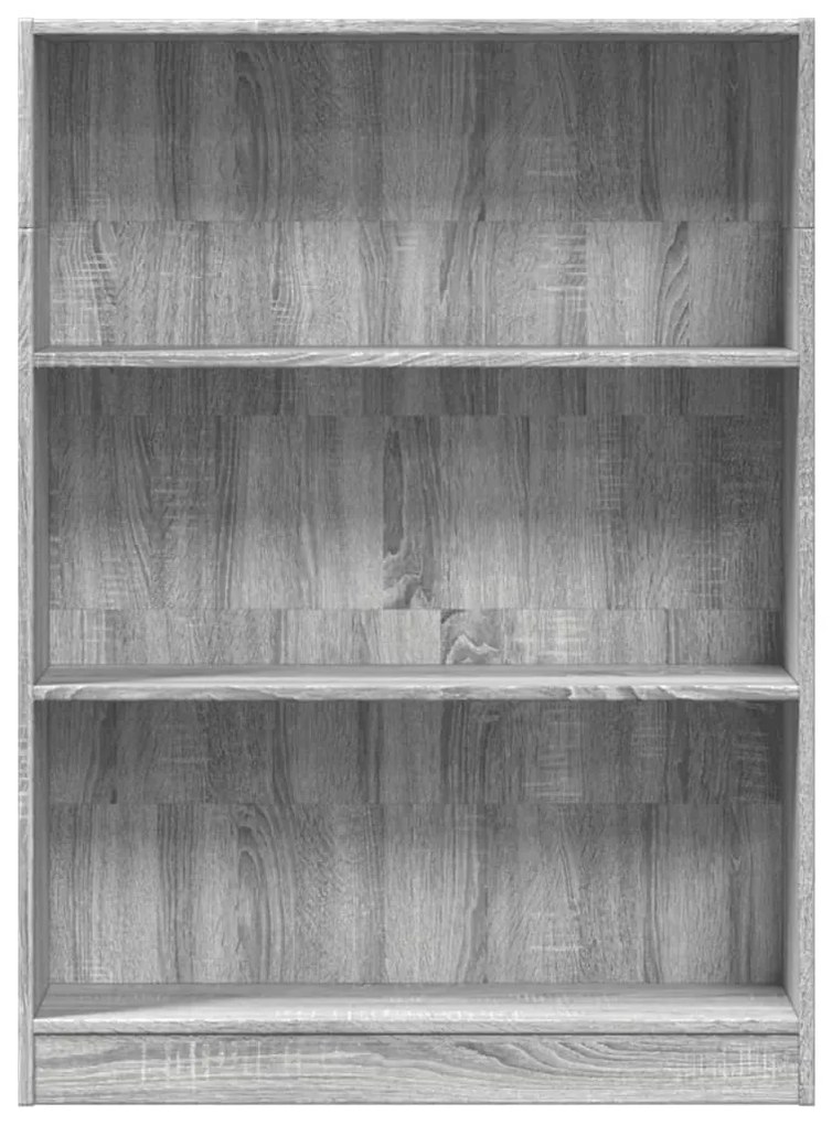 Libreria grigio sonoma 80x24x109 cm in legno multistrato