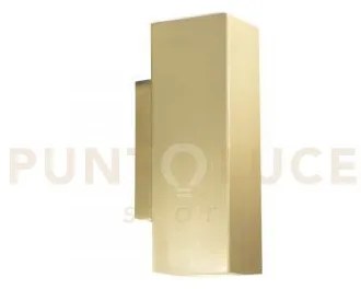 Applique duduk quadrata oro 2xgu10 mini 7x5x18cm i-duduk-q50-oro