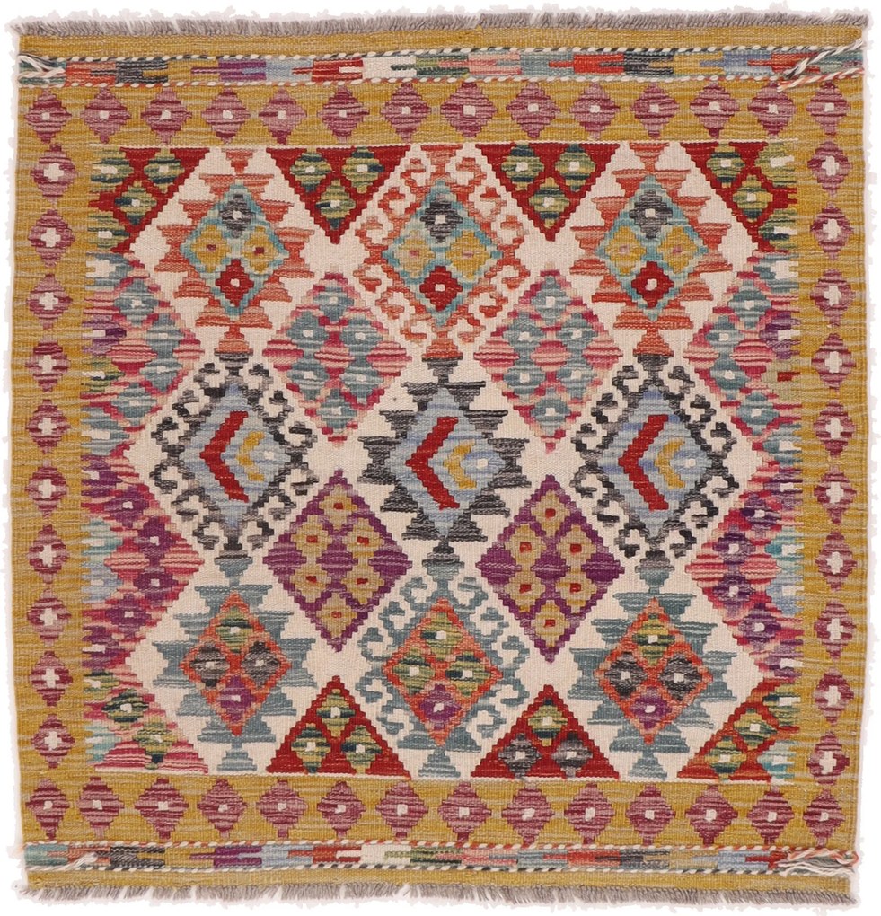 Kilim Tappeto orientale 110x110 (Afghanistan) Tessuto A Mano