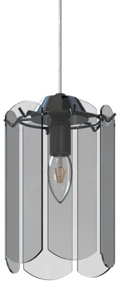 Zuma Line MD3523-1-EBCN - Lampadario a sospensione con filo NIRA 1xE14/40W/230V nero