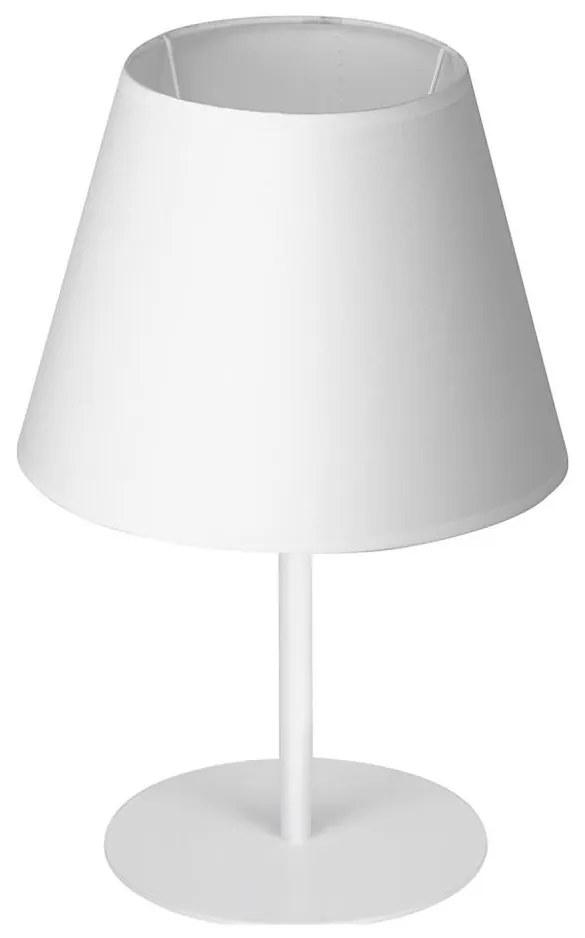Lampada da tavolo ARDEN 1xE27/60W/230V diametro 20 cm bianco
