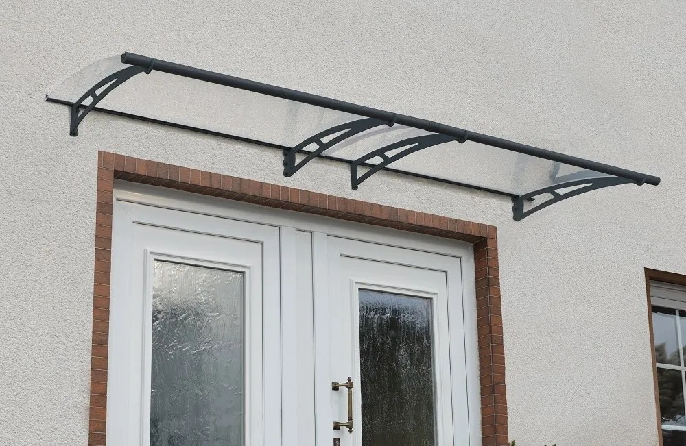 Pensilina per porta in alluminio Aquila 3 m Palram - Canopia antracite