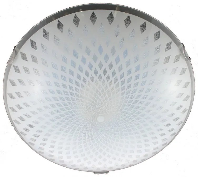 Plafoniera LED neoclassico Diamante, bianco Ø 50 cm, 3350 lumen