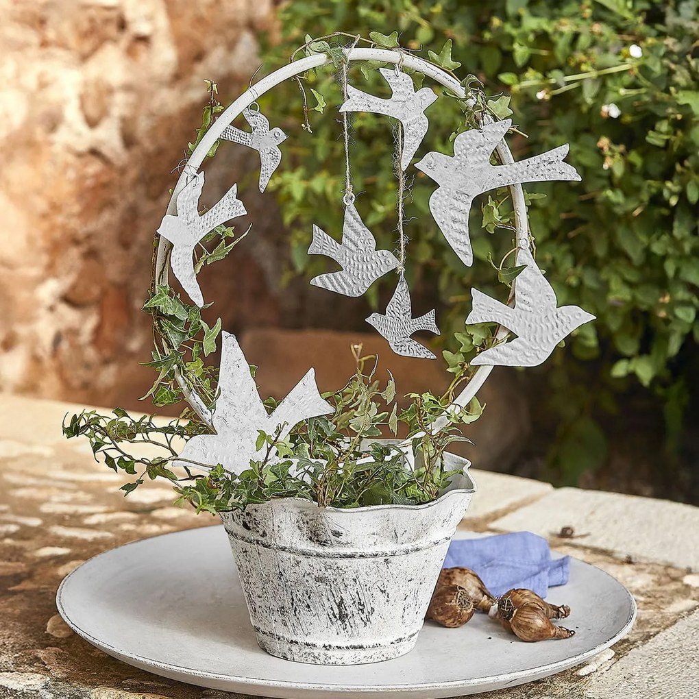 LOBERON Set di 8 decorazioni da appendere Carrel