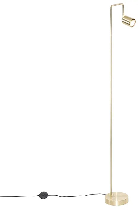 Lampada da terra moderna in ottone regolabile - Java