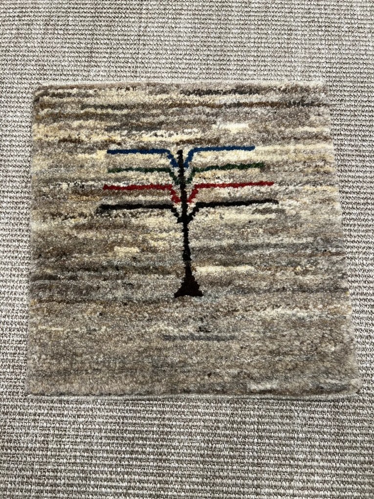 Gabbeh Tappeto persiano 40x40 Grigio (Iran) Annodato A Mano