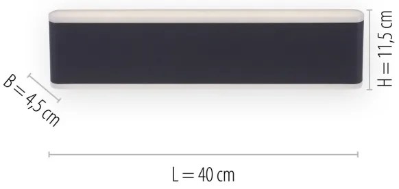 Paul Neuhaus 9484-13 - LED Lampada da esterno dimmerabile ELSA 2xLED/9W/230V IP65